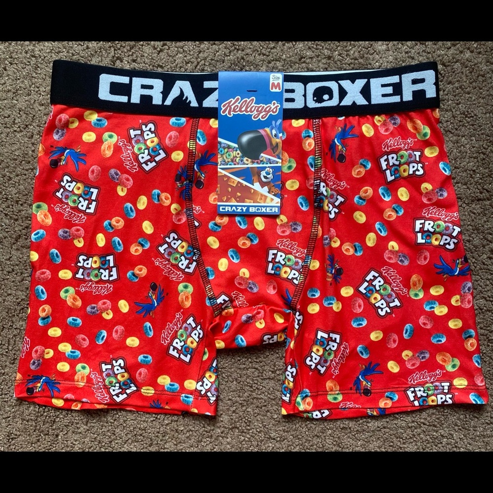 Crazy Boxers, red Kelloggs fruit loop boxers size medium